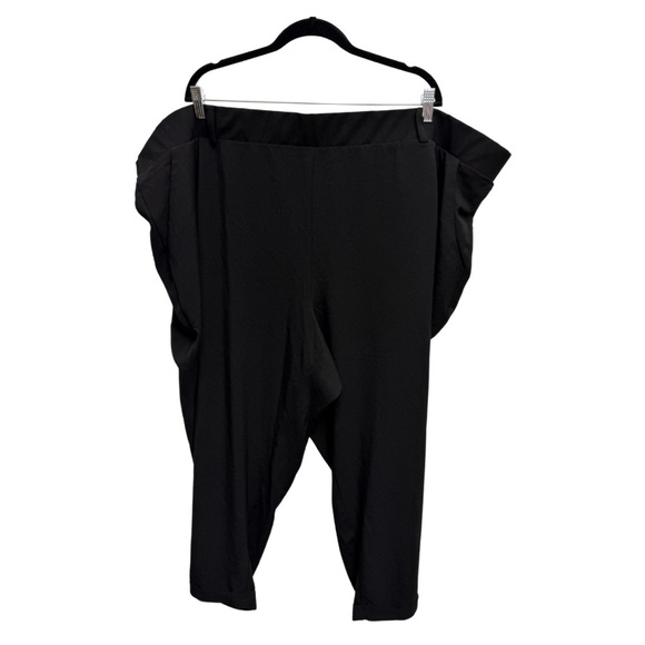 Torrid Pull-On Taper Stretch Crepe Pants Black - Picture 2 of 10